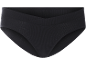 Culotte noire côtelée taille basse pour femme