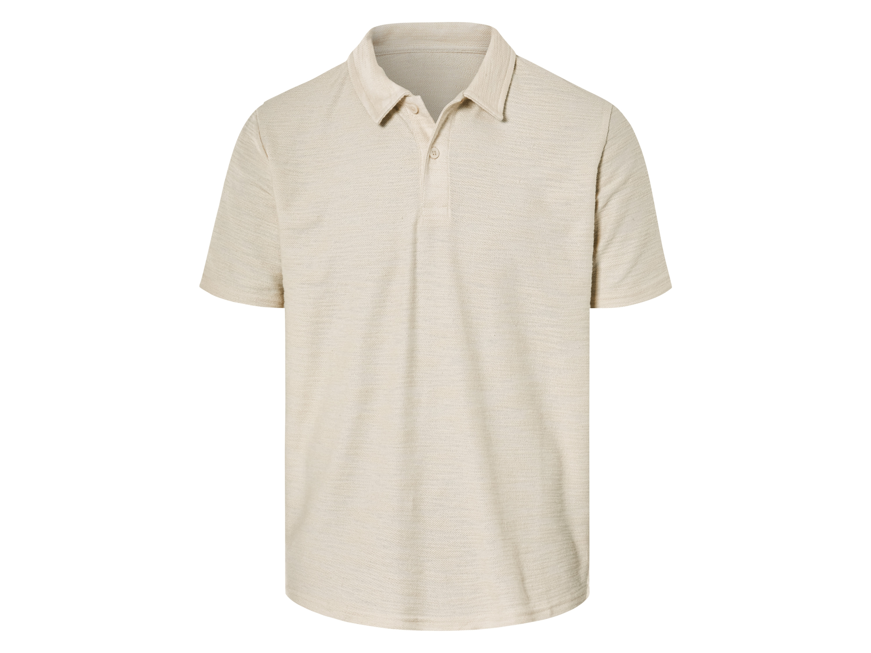 LIVERGY® Polo en piqué homme (beige, S)