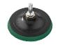 Disque de ponçage noir et vert avec broche métallique, 115 mm, max. 13 300 tr/min.