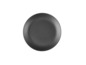 Une assiette ovale noire.