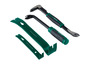 Outils Parkside: deux outils de levier verts et un levier noir.