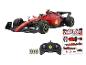 Voiture de course Ferrari F1 télécommandée avec autocollants et piles.