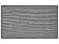 Tapis rayé noir et blanc