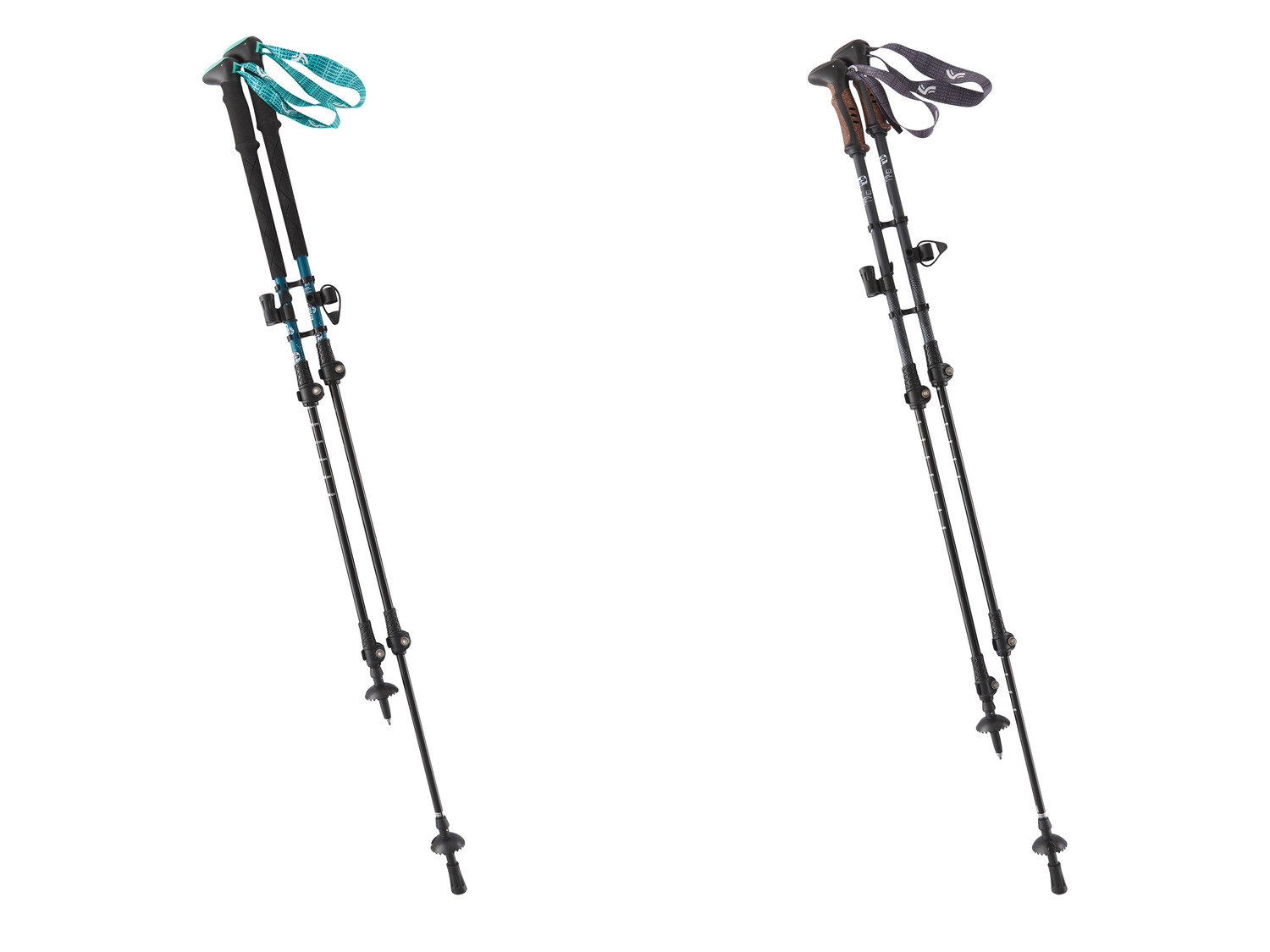 Bâton de marche Poteaux de trekking en aluminium de 135cm