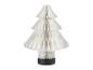 Décoration de sapin de Noël en papier blanc avec une base noire