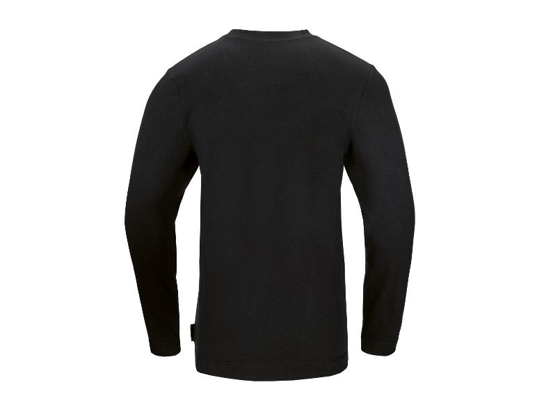 T-shirt noir à manches longues pour homme, vue de dos.