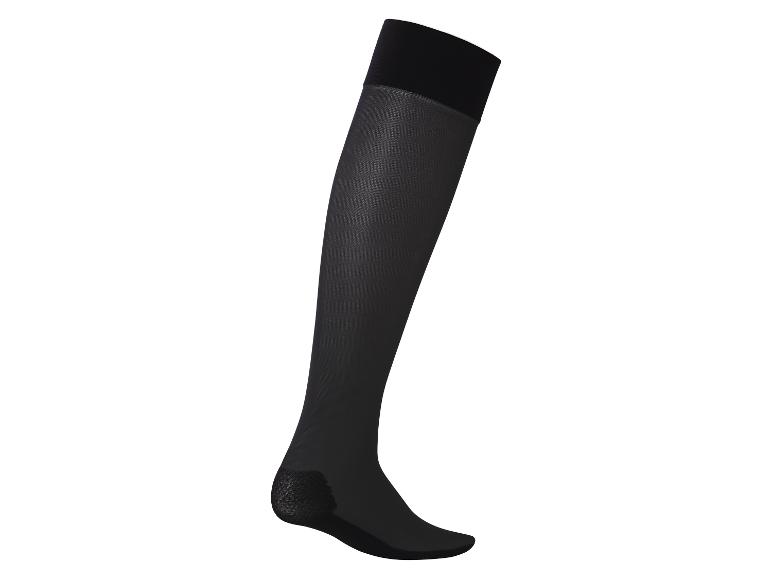 Mi-bas noirs avec talon et pointe renforcés.
