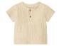 Chemise beige à manches courtes pour enfant avec boutons