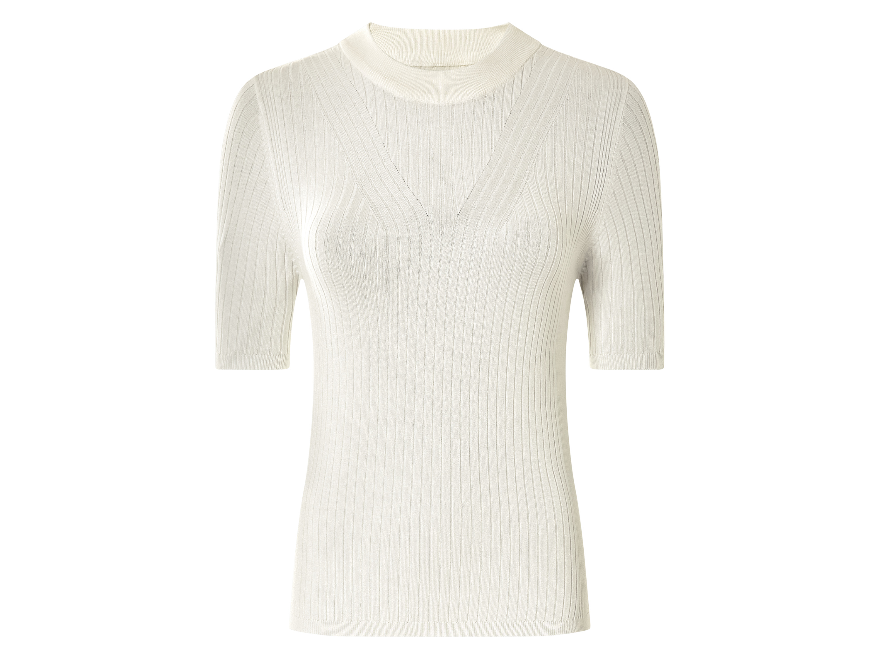 esmara® Pull manches 3/4 femme (blanc, XL (46/48))
