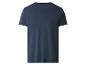 T-shirt homme bleu foncé à manches courtes, vue de dos.