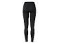 Legging de sport noir pour femme sur fond blanc