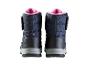 Bottes d'hiver pour enfants, bleues et roses, avec semelle grise