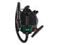 Aspirateur eau et poussière avec tuyau et accessoires, vue de dessus