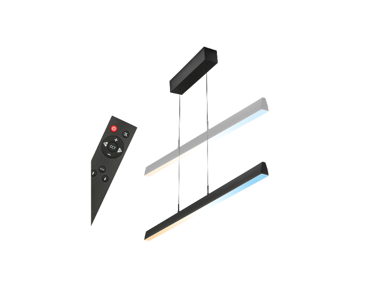 Suspension LED BRILONER avec changement de couleur par télécommande
