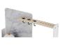 Organisateur de bureau en bois avec motif marbre, crochets et supports
