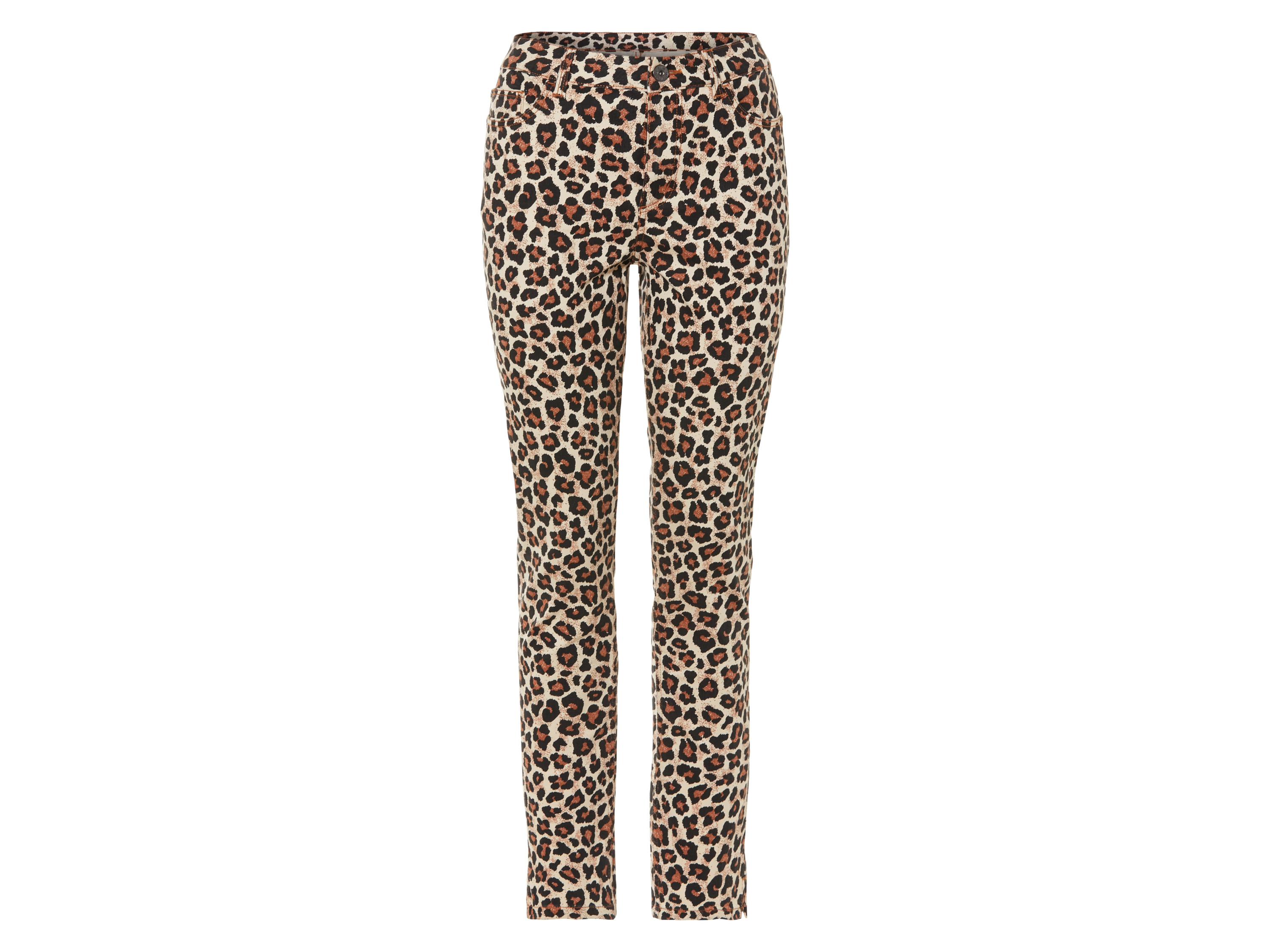 esmara® Jean slim femme (34, regular, imprimé léopard)