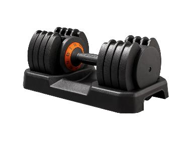 CRIVIT Haltère court réglable, 25 kg