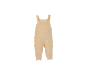 Barboteuse bébé tricotée crème avec boutons en bois.