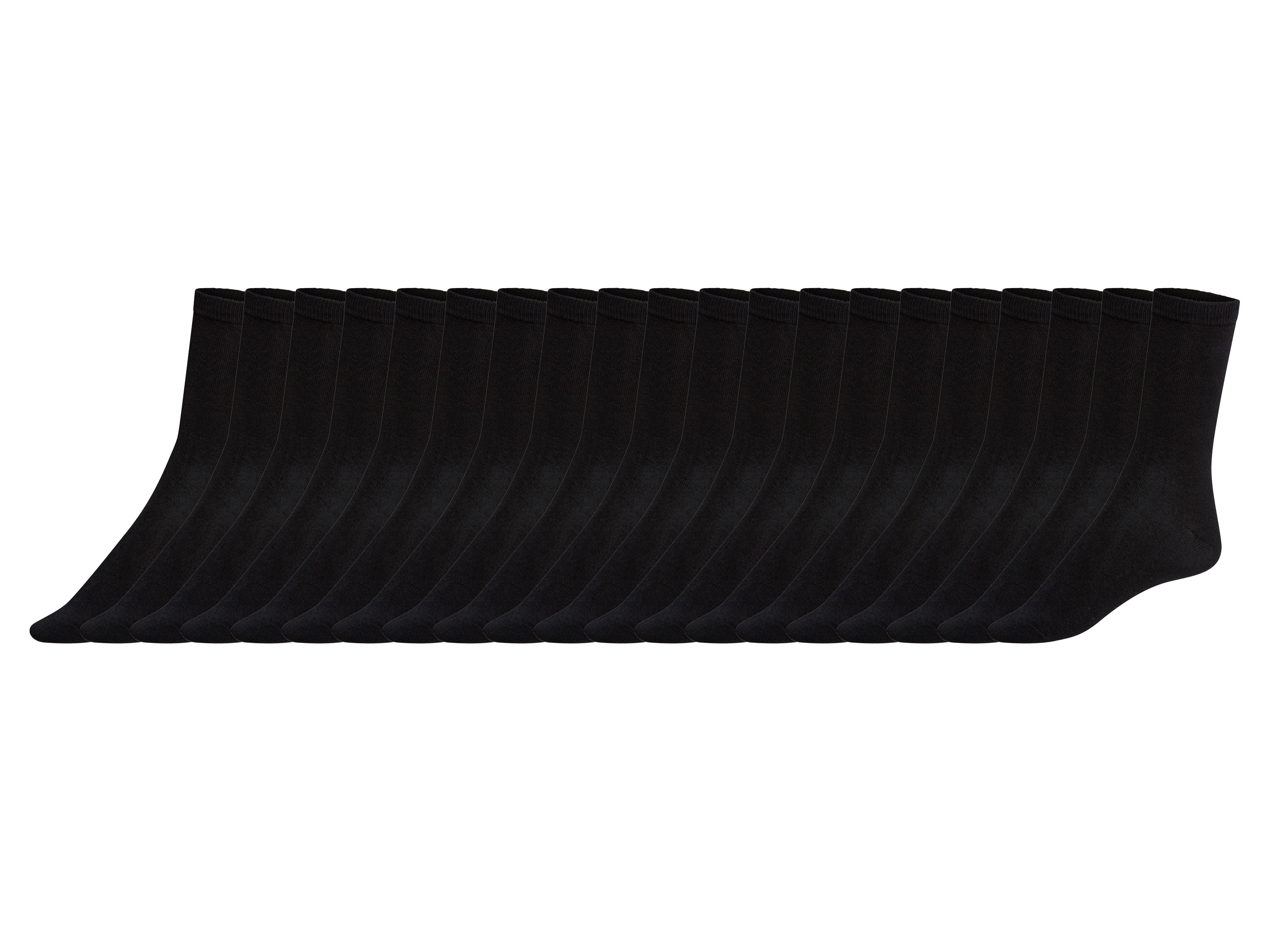 esmara® Lot de 20 paires de chaussettes  (noir, 35-38)