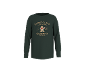 Sweat-shirt enfant vert foncé avec motif bonhomme de pain d'épices et inscription 'Little Claus' Bakery'