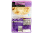 Vue avant et arrière d'un paquet de six mini pains naan nature.
