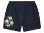 Short de pyjama bleu marine avec imprimés de boucliers de super-héros