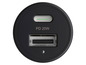 Un chargeur USB-C noir de 20 W.