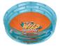 Piscine gonflable Paw Patrol : design bleu et orange, 'One Wild Adventure'.