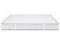 Un matelas blanc avec une bordure grise.