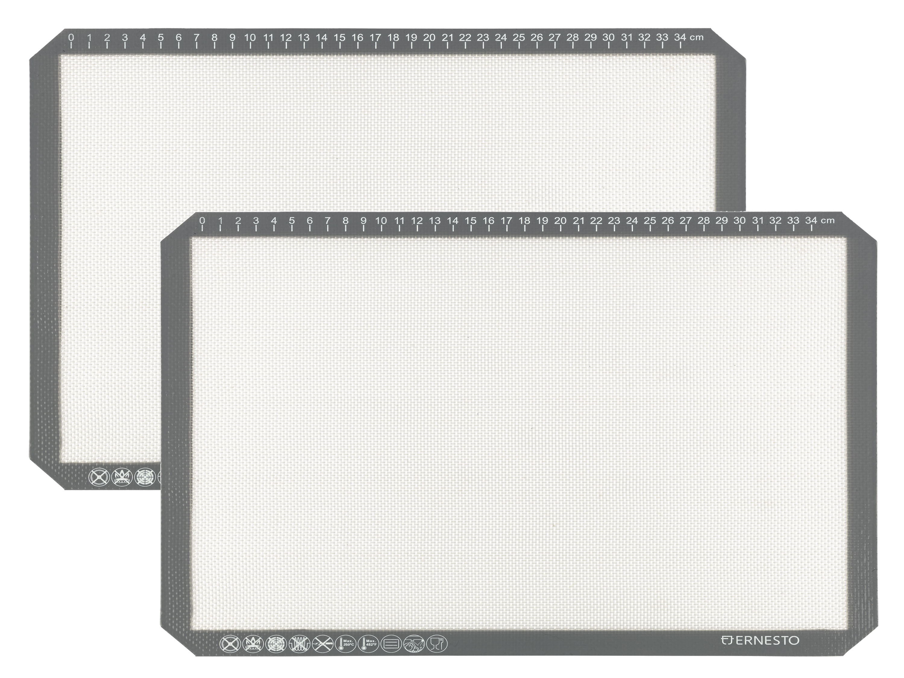 ERNESTO® Lot de 2 tapis de cuisson en silicone