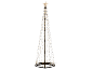 Sapin de Noël lumineux avec une étoile au sommet