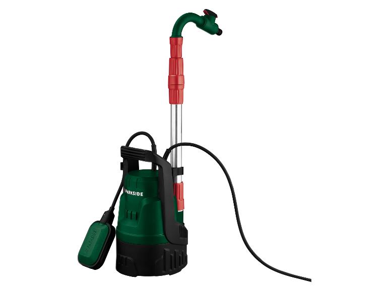 Pompe submersible de jardin avec tube télescopique et interrupteur à flotteur