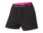 Short de sport noir avec bande rose 'Relive'.