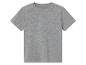 T-shirt gris à manches courtes.