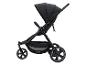 Poussette UPPAbaby Cruz noire légère, vue de profil.