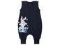 Une grenouillère bleu marine avec un motif Bugs Bunny et Looney Tunes.