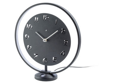 AURIOL® Horloge de table, avec anneau lumineux LED