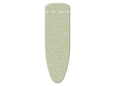 Vileda Housse Universelle Planche à Repasser – Coton + Éponge, Élastiques, 110-130 X 30-45 Cm, Vert/Rose, Facile à Poser