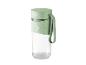 Mixeur portable SilverCrest vert menthe avec une bouteille transparente.