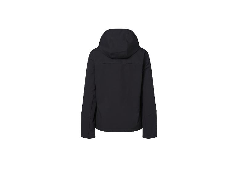 Veste noire à capuche, vue de dos