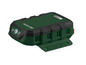 Une power bank Parkside verte avec une lampe LED et le logo X-Team.