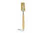 Brossette de nettoyage pour barbecue, manche en bois.