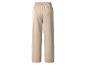 Pantalon de survêtement beige pour femme avec taille élastique, vue arrière.