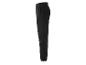 Pantalon cargo noir avec cordon de serrage