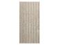 Tapis de bain rectangulaire beige avec rayures verticales en relief.