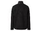 Blouson polaire noir à col montant.