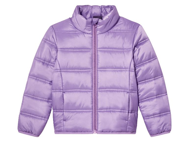 Veste d'hiver violette à fermeture éclair