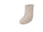 Chaussette beige à rayures verticales