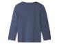 Dos d'un t-shirt bleu pour enfant.