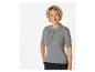 Pull fin côtelé gris à col polo, vêtements pour femmes.